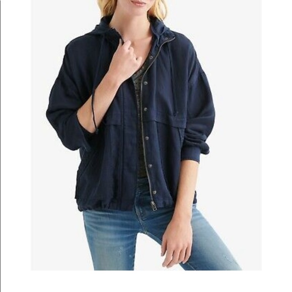 Lucky Brand Jackets & Blazers - Lucky Brand Blue Tencel Jacket Small